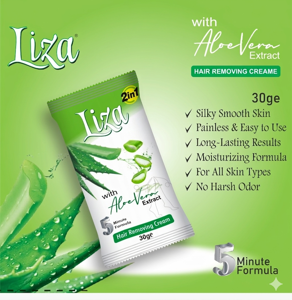 Liza 2-in-1 Combo Pack: Aloe Vera Hair Removing Cream