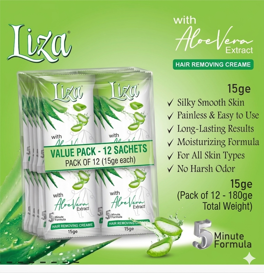 Liza 5-Minute Formula for Silky & Smooth Skin 15g (pack of 12)